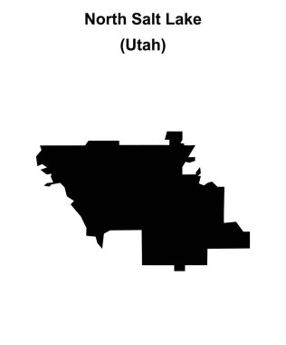 Kuzey Tuz Gölü (Utah) boş ana hat haritası