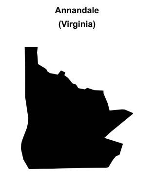 Annandale (Virginia) boş ana hat haritası