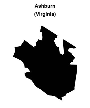 Ashburn (Virginia) boş ana hat haritası