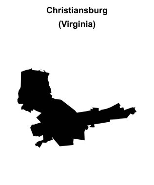 Christiansburg (Virginia) boş ana hat haritası