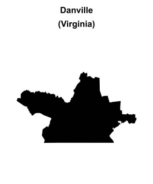 Danville (Virginia) boş ana hat haritası