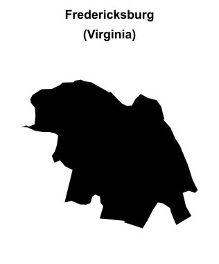 Fredericksburg (Virginia) boş ana hat haritası