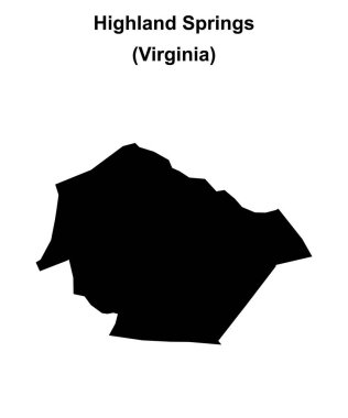 Highland Springs (Virginia) boş ana hat haritası