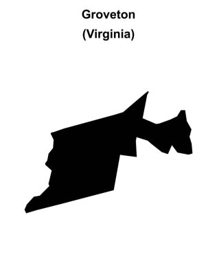 Groveton (Virginia) boş ana hat haritası