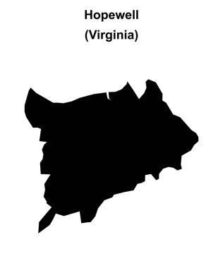 Hopewell (Virginia) boş ana hat haritası