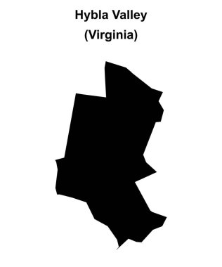 Hybla Vadisi (Virginia) boş ana hat haritası