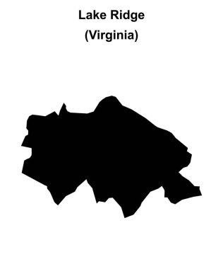 Ridge Gölü (Virginia) boş ana hat haritası