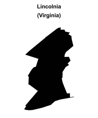 Hughnia (Virginia) boş ana hat haritası