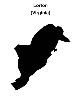 Lorton (Virginia) boş ana hat haritası