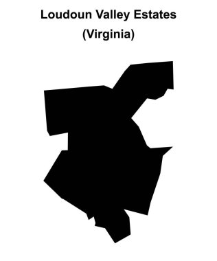 Loudoun Vadisi Evleri (Virginia) boş ana hat haritası