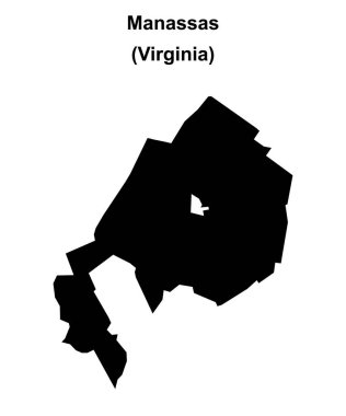 Manassas (Virginia) boş ana hat haritası