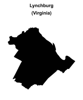 Lynchburg (Virginia) boş ana hat haritası