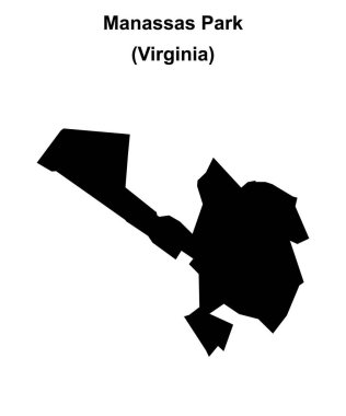 Manassas Parkı (Virginia) boş ana hat haritası