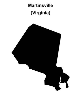 Martinsville (Virginia) boş ana hat haritası