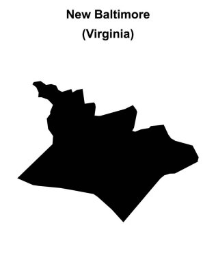 Yeni Baltimore (Virginia) boş ana hat haritası