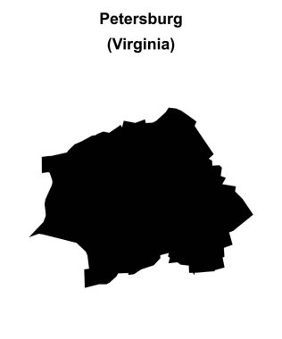 Petersburg (Virginia) boş ana hat haritası