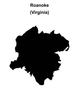 Roanoke (Virginia) boş ana hat haritası