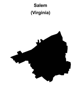 Salem (Virginia) boş ana hat haritası