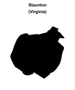 Staunton (Virginia) boş ana hat haritası