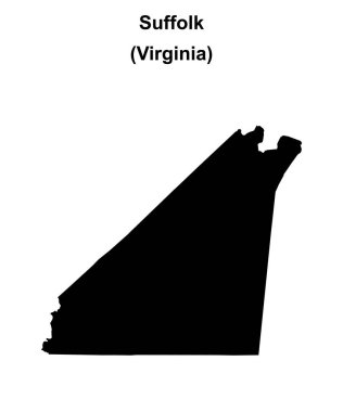 Suffolk (Virginia) boş ana hat haritası