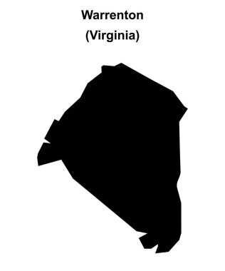 Warrenton (Virginia) boş ana hat haritası