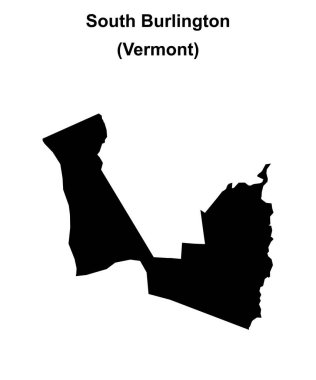 Güney Burlington (Vermont) boş ana hat haritası