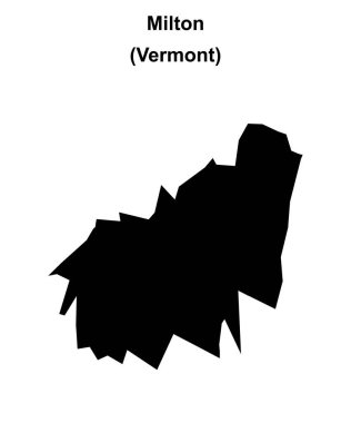 Milton (Vermont) boş ana hat haritası