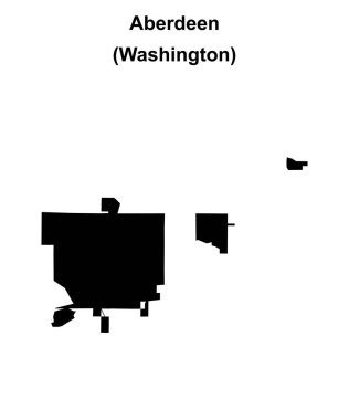 Aberdeen (Washington) boş ana hat haritası