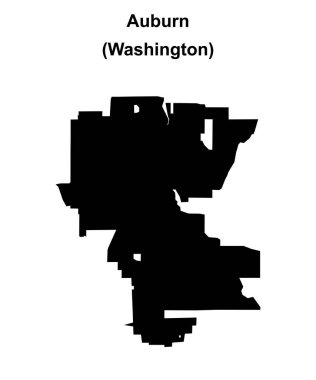 Auburn (Washington) boş ana hat haritası