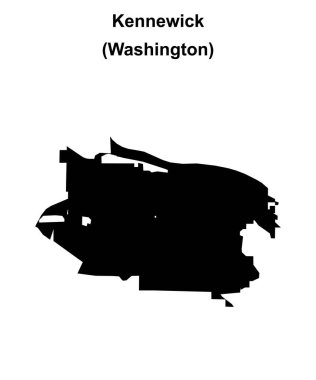 Kennewick (Washington) boş ana hat haritası