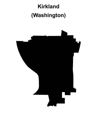 Kirkland (Washington) boş ana hat haritası