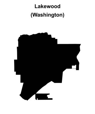 Lakewood (Washington) boş ana hat haritası