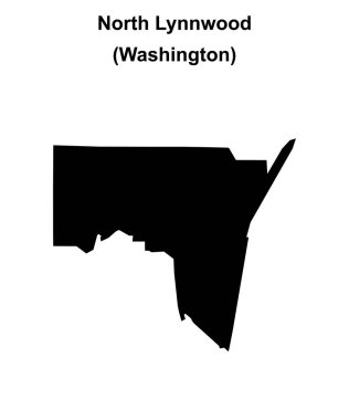Kuzey Lynnwood (Washington) boş ana hat haritası