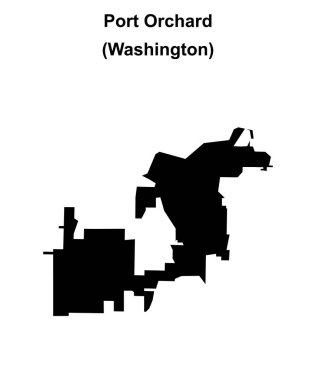 Port Orchard (Washington) boş ana hat haritası