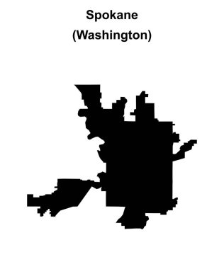Spokane (Washington) boş ana hat haritası