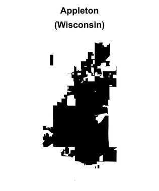 Appleton (Wisconsin) boş ana hat haritası