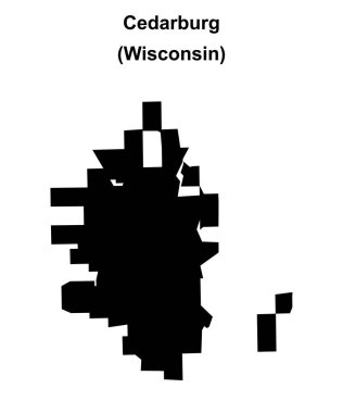 Cedarburg (Wisconsin) boş ana hat haritası