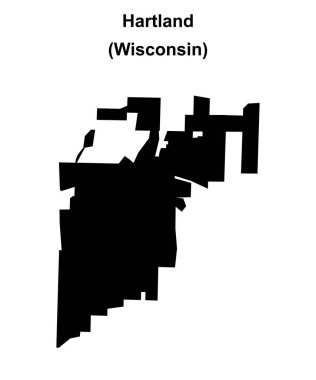Hartland (Wisconsin) boş ana hat haritası