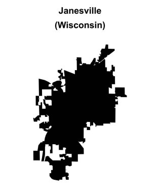 Janesville (Wisconsin) boş ana hat haritası