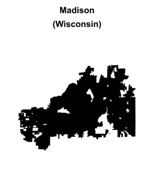 Madison (Wisconsin) boş ana hat haritası