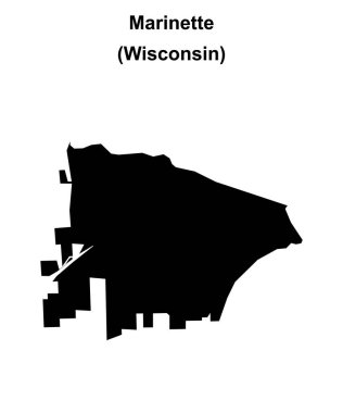 Marinette (Wisconsin) boş ana hat haritası