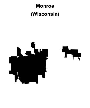 Monroe (Wisconsin) boş ana hat haritası