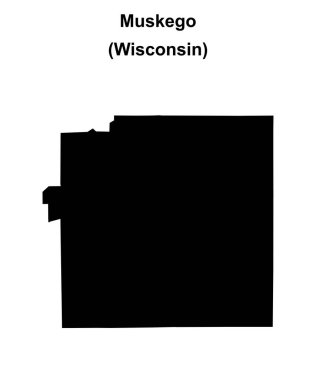 Muskego (Wisconsin) boş ana hat haritası