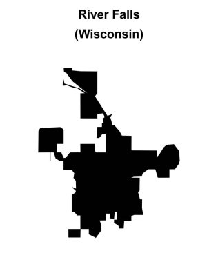 River Falls (Wisconsin) boş ana hat haritası