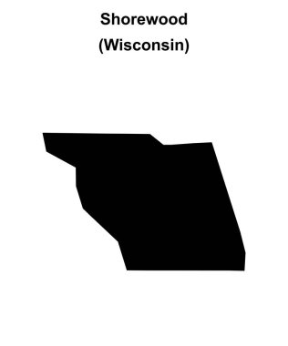 Shorewood (Wisconsin) boş ana hat haritası