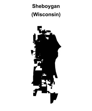 Sheboygan (Wisconsin) boş ana hat haritası