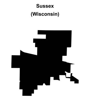 Sussex (Wisconsin) boş ana hat haritası