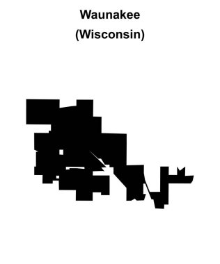 Waunakee (Wisconsin) boş ana hat haritası