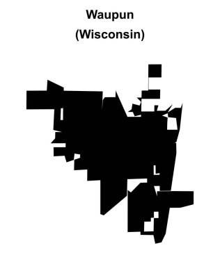 Waupun (Wisconsin) boş ana hat haritası