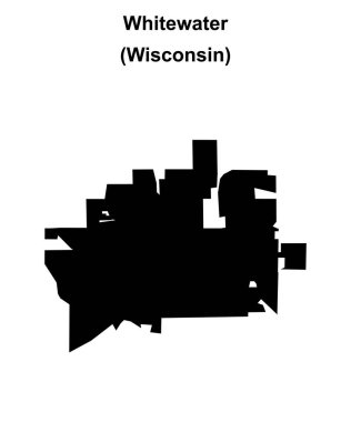 Whitewater (Wisconsin) boş ana hat haritası